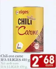 Oferta de Ifa Eliges - Chili Con Carne por 2,68€ en Supermercados Bip Bip