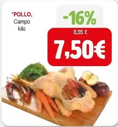 Oferta de Campo - Pollo por 7,5€ en Masymas