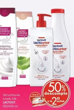 Oferta de Lactovit - Gel Lactourea O Body Milk en Valvi Supermercats