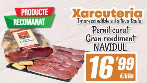 Oferta de Navidul - Pernil Curat Gran Rendiment por 16,99€ en SPAR Fragadis