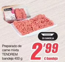 Oferta de Tendrem - Preparado De Carne Mixta Bandeja por 2,99€ en SPAR Fragadis