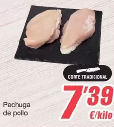 Oferta de Pechuga De Pollo por 7,39€ en SPAR Fragadis