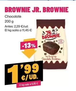 Oferta de Jr. Brownie - Brownie por 1,99€ en Ahorramas