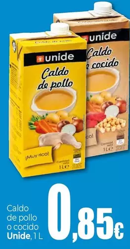 Oferta de Unide - Caldo De Pollo O Cocido por 0,85€ en UDACO