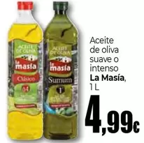 Oferta de La Masía - Aceite De Oliva Suave O Intenso por 4,99€ en UDACO