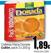 Oferta de Gullón - Galletas María Dorada por 1,89€ en UDACO