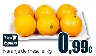 Oferta de Naranja De Mesa por 0,99€ en Unide Supermercados