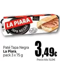 Oferta de La Piara - Paté Tapa Negra por 3,49€ en Unide Supermercados