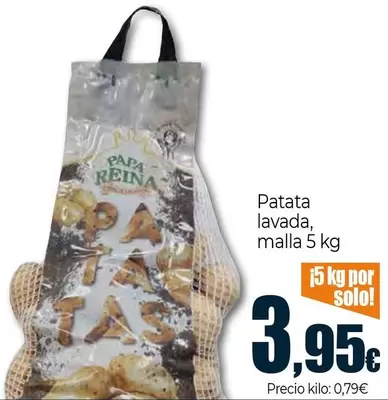 Oferta de Papa Reina - Patata Lavada, Malla por 3,95€ en Unide Supermercados