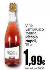 Oferta de Piccolo Napoli - Vino Lambrusco Rosado por 1,99€ en Unide Supermercados