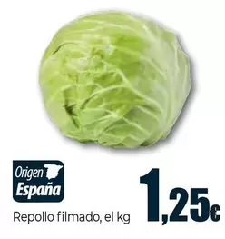 Oferta de Repollo Filmado por 1,25€ en Unide Supermercados