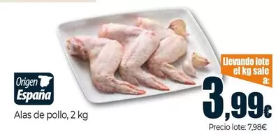 Oferta de Alas De Pollo por 3,99€ en Unide Market