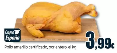 Oferta de Pollo Amarillo Certificado por 3,99€ en Unide Market