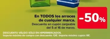 Oferta de En Todos Los Arroces  De Cualquier Marca en Carrefour