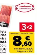 Oferta de Sánchez Alcaraz - Jamon O Paleta De Cebo Iberico 50% Raza Iberica  en Carrefour