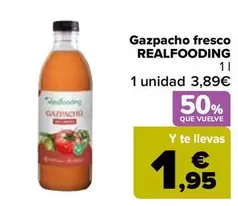 Oferta de Realfooding - Gazpacho Fresco  en Carrefour