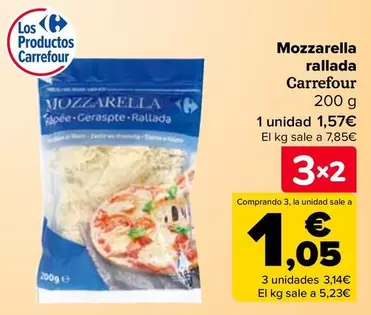 Oferta de Carrefour - Mozzarella  Rallada   en Carrefour