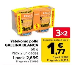 Oferta de Gallina Blanca - Yatekomo Pollo  en Carrefour