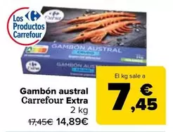 Oferta de Carrefour - Gambon Austral Extra por 14,89€ en Carrefour