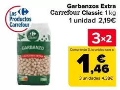 Oferta de Carrefour - Garbanzos Extra Classic por 2,19€ en Carrefour