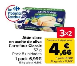 Oferta de Carrefour Classic - Atun Claro En Aceite De Oliva  en Carrefour