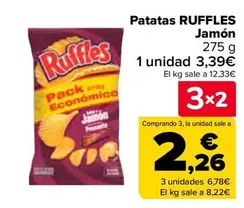 Oferta de Ruffles - Patatas Jamon en Carrefour