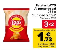 Oferta de Lay's - Patatas Al Punto De Sal en Carrefour