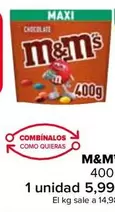 Oferta de M&M's - 400 G en Carrefour