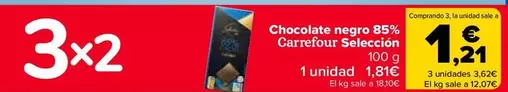 Oferta de Carrefour - Chocolate Negro 85% Seleccion en Carrefour