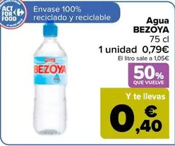 Oferta de Bezoya - Agua  en Carrefour