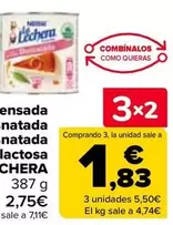 Oferta de La Lechera - Leche Condensada Desnatada  O Desnatada  Sin Lactosa   en Carrefour