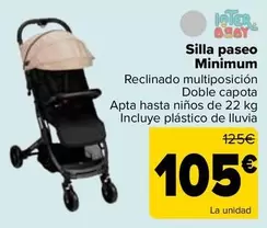 Oferta de Interbaby - Silla Paseo Minimum por 105€ en Carrefour