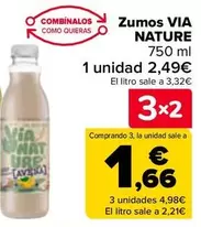 Oferta de Via Nature - Zumos en Carrefour