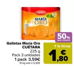 Oferta de Cuétara - Galletas Maria Oro en Carrefour