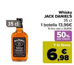 Oferta de Jack Daniel's - Whisky en Carrefour