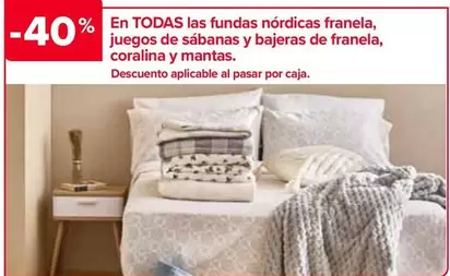 Oferta de En Todas Las Fundas Nordicas Franela  Juegos De Sabanas Y Bajeras De Franela  Coralina Y Mantas en Carrefour