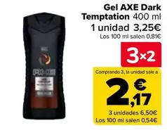 Oferta de Axe - Gel Dark Temptation en Carrefour