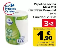 Oferta de Carrefour - Papel De Cocina Maxi Roll  Essential en Carrefour