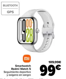 Oferta de Xiaomi - Smartwatch  Redmi Watch 5 por 99€ en Carrefour