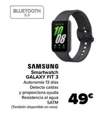 Oferta de Samsung - Smartwatch Galaxy Fit 3 por 49€ en Carrefour