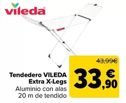 Oferta de Vileda - Tendedero Extra X-legs por 33,9€ en Carrefour