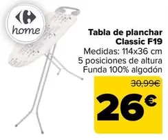 Oferta de Tabla De Planchar Classic F19 por 26€ en Carrefour