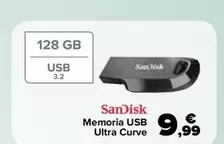 Oferta de Sandisk - Memoria Usb Ultra Curve por 9,99€ en Carrefour