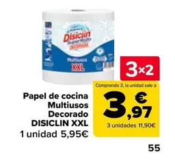 Oferta de Discilin - Papel De Cocina Multiusos Decorado XXL en Carrefour