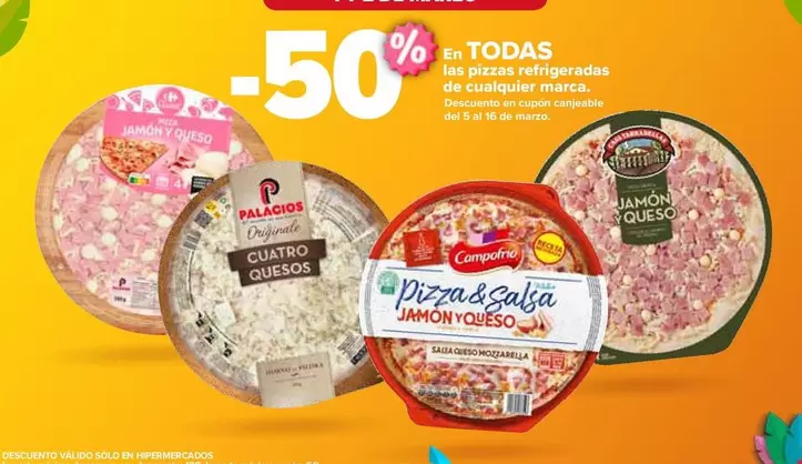 Oferta de Pizzas Artigiancias De Cualquier Marca en Carrefour