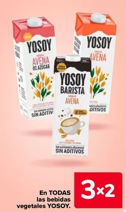 Oferta de YoSoy - En Todas Las Bebidas Vegetales en Carrefour