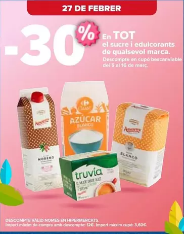 Oferta de Azúcar Y Endulzantes De Cualquier Marca en Carrefour