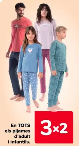 Oferta de En Todos Los Pijamas De Adulto E Infantil en Carrefour