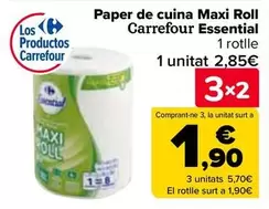 Oferta de Carrefour Essential - Papel De Cocina Maxi Roll  en Carrefour