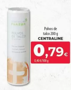 Oferta de Centra Line - Polvos De Talco por 0,79€ en Spar La Palma